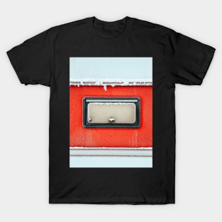 Closeup of Frozen Caravan Window T-Shirt